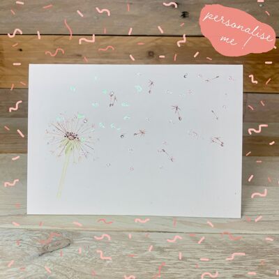 Dandelion Notelet Card