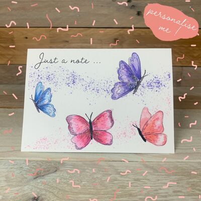 Carte Notelet papillon