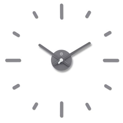 Sompex clocks nizza geräuschlose wanduhr ø56cm grau