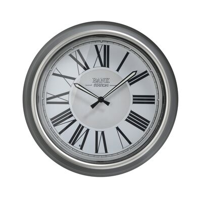 Sompex clocks murcia in-&outdoor-wanduhr leuchtet bei nacht (tageslicht sensor) ø36cm grau