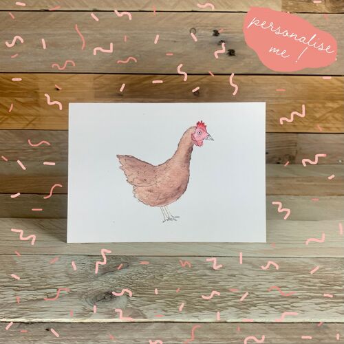 Rosie the Red Hen Notelet