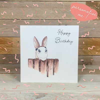 Dotty the Donkey Card