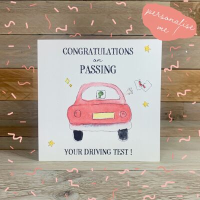 Driving Test Celebrations Card