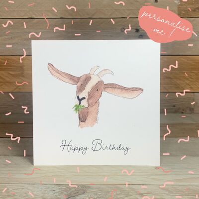 Gary the Goat Birthday Card