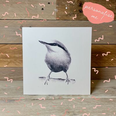 Nuthatch Blank Card