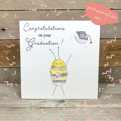 Die Graduate Bee Card