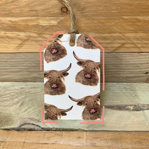 Highland Cow Gift Tag