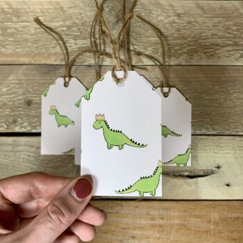 Étiquette cadeau dinosaure 4