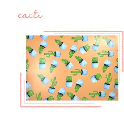 Cacti Wrapping Paper & Gift Tag Pack