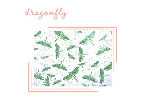 Dragonfly Wrapping Paper & Gift Tag Pack