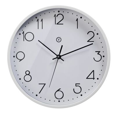 Sompex clocks maribor geräuschlose wanduhr ø30cm schwarz/weiss