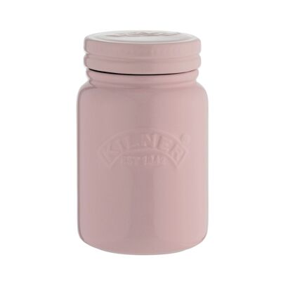 Barattolo in ceramica, rosa, 0,6 litri