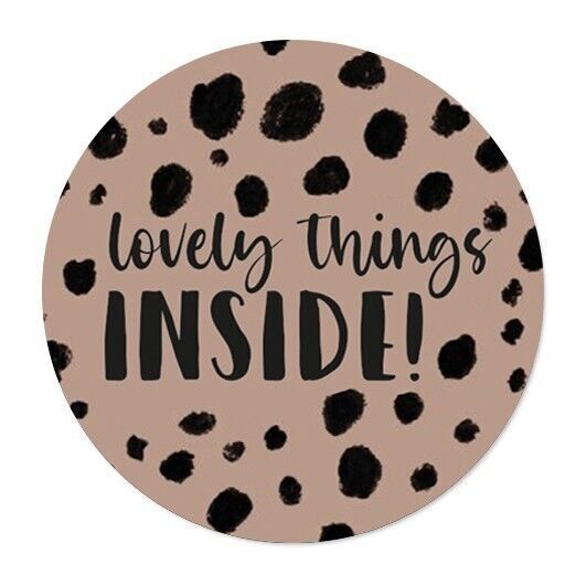 Pegatina cosas bonitas en el interior en rollo de 250 uds.