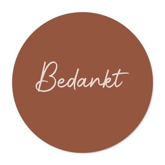 Gracias pegatina en rollo 250 piezas.