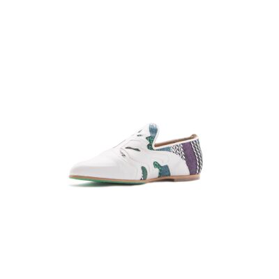 Escollera Loafer - White/Green