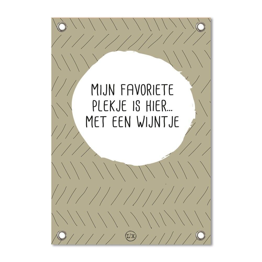 Poster da giardino il mio posto preferito verde