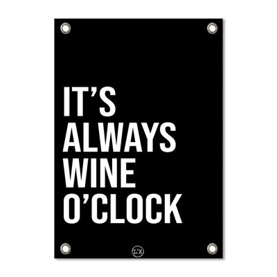 Affiche de jardin Wine O'clock
