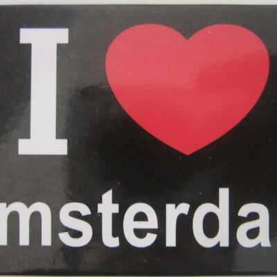 Imán de nevera I Love Amsterdam
