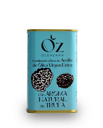 EVOO Oleazara infusé avec un arôme naturel de truffe noire d'Aragon (Espagne). Variété Hojiblanca 2