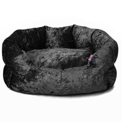 Bunty Bellagio Dog Bed - Black - Personalised Option , Black Medium