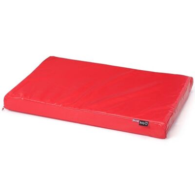 Bunty Outback Hard-Wearing Dog Bed Mattress - Personalised , Red Small
