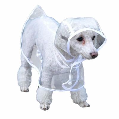 Clear Dog Raincoat , Large