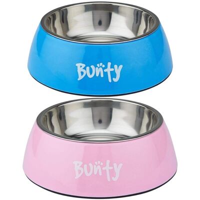 Dog Bowl - Bunty Melamine Single Dog Bowl , Blue Medium