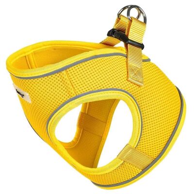 Dog Harness - Bunty Voyage fabric dog harness , Yellow Large