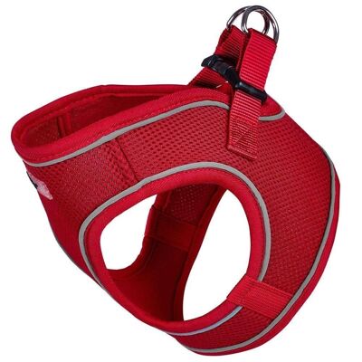 Dog Harness - Bunty Voyage fabric dog harness , Red Small
