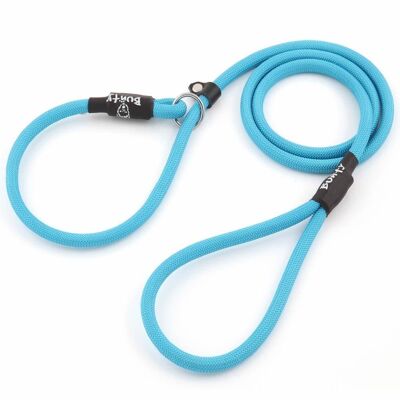 Dog Rope Lead - Bunty Slip-on lead for Dogs , Light Blue Medium - 8mm