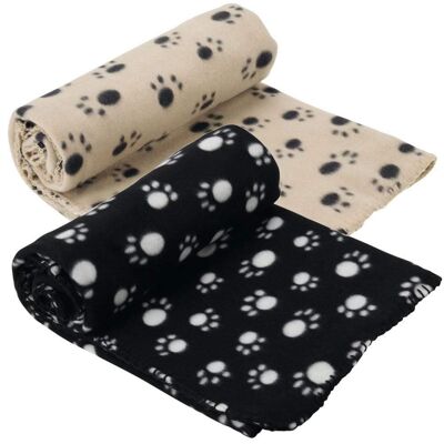 Extra Large Soft Cosy Warm Fleece Pet Dog Cat Animal Blanket , Black