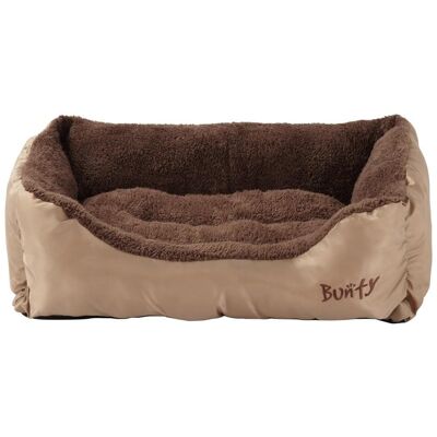 Fleece Dog Bed - Washable - Bunty Deluxe , Cream Small
