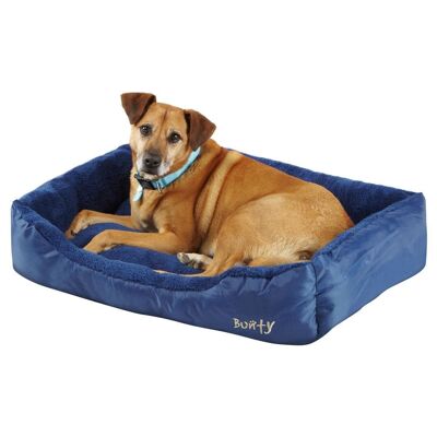 Fleece Dog Bed - Washable - Bunty Deluxe , Blue X-Large