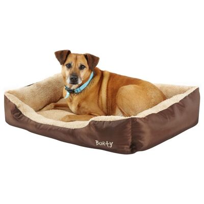 Fleece Dog Bed - Washable - Bunty Deluxe , Brown X-Large