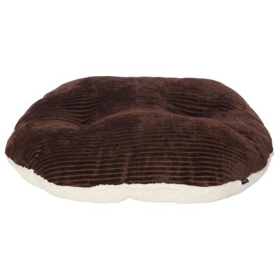 Fleece Dog Bed, Chester Oval - Personalised Option , Brown Small