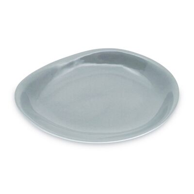 Assiette Plate Grise