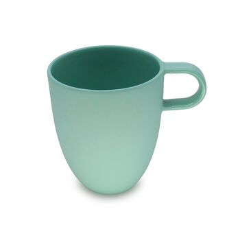 Grand mug vert d'eau grand