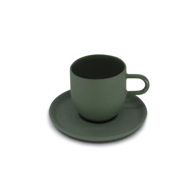 Juego de Café Turco Básico Verde Aceite