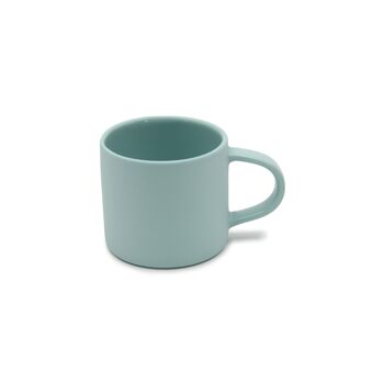 Petite tasse plate Vert d'eau Small