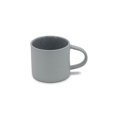 Petit Mug Plat Gris Petit