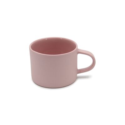 Flache große Tasse Rosa groß