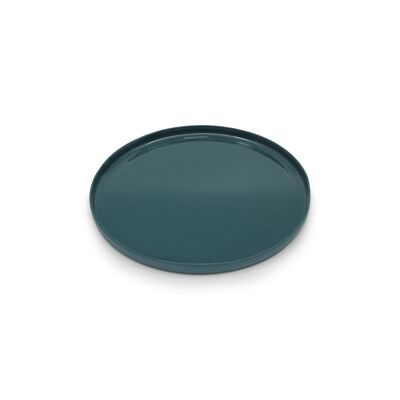 Round Service Plate Petrol Green