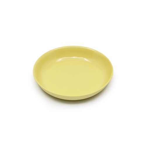 Round Deep Plate Yellow