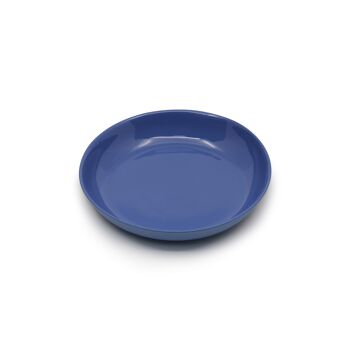 Assiette creuse ronde bleu marine