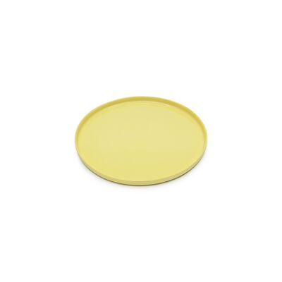 Round Dessert Plate Yellow