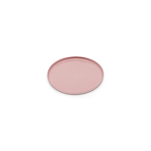 Round Small Dessert Plate Pink