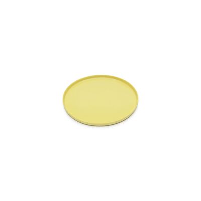Round Small Dessert Plate Yellow