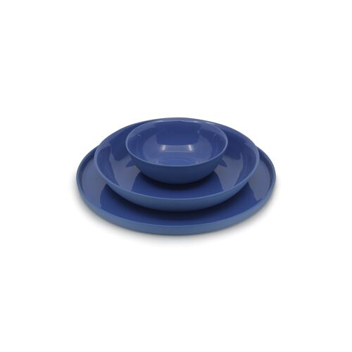 Round Plate Set 1 Navy Blue