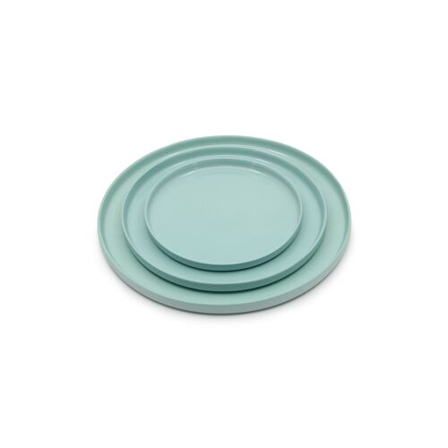 Round Plate Set 2 Sea Green