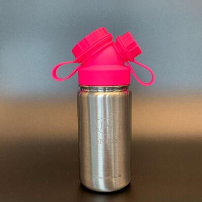 Juniki´s® eco line isolierte edelstahl trinkflasche 420ml - pink